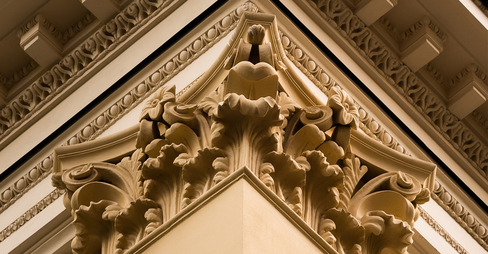 Ornate carved and gilded detail at the Cotswolds manor house restoration